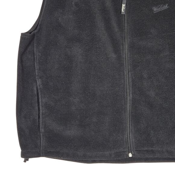 Woolrich Fleece Vest Mens 2XL Black Outdoor Core Zip Front Warm Winter Layer - Picture 4 of 12